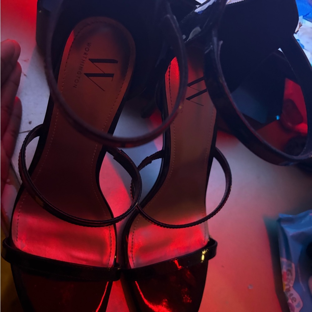 Elegant Black and Red Women's Heels